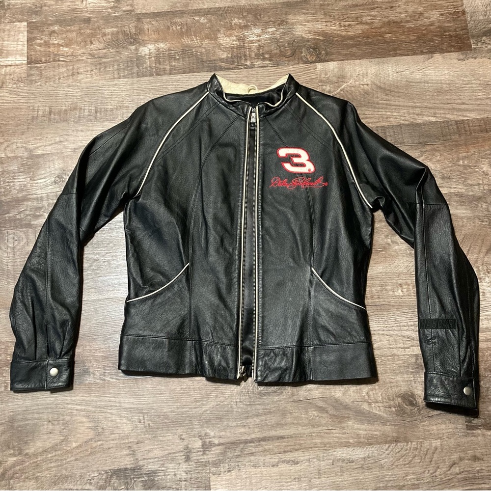 Vintage Nascar Dale Earnhardt Leather Jacket